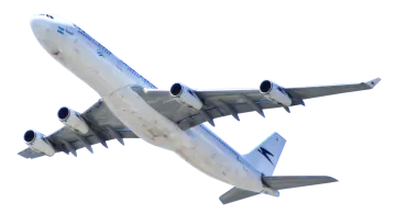 an airplane flying in the sky