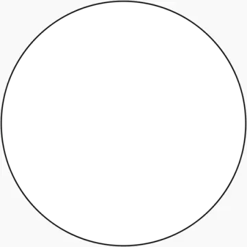 a black and white circle on a white background