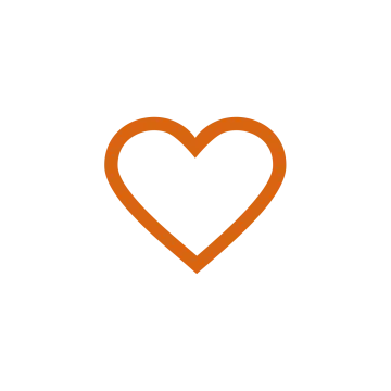 a heart icon on a white background