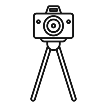 a camera on a tripod
