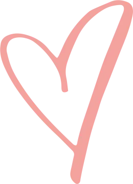 a pink heart on a white background