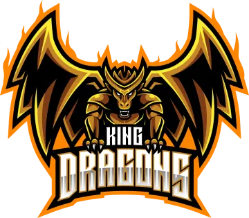 the logo for king dragon