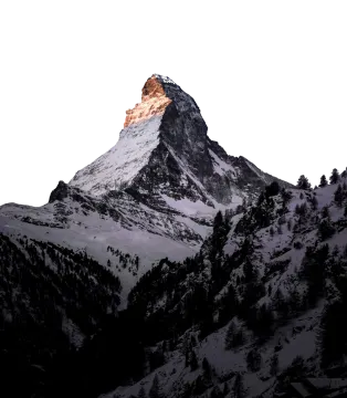 a snow covered mountain