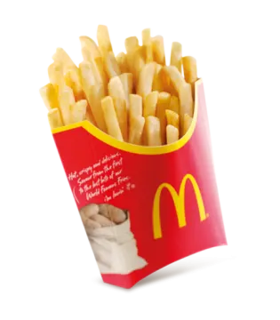 french fries in a red box