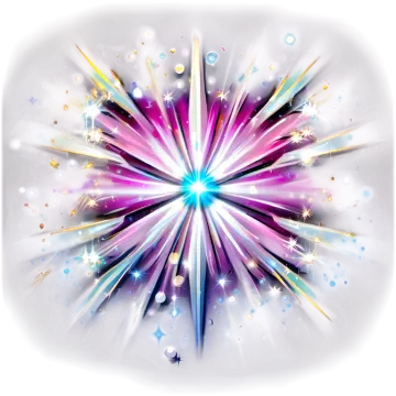 a star burst in the middle of a white background