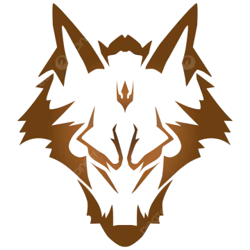 an image of a brown wolf's head