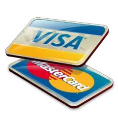 two credit cards with the word visa on them