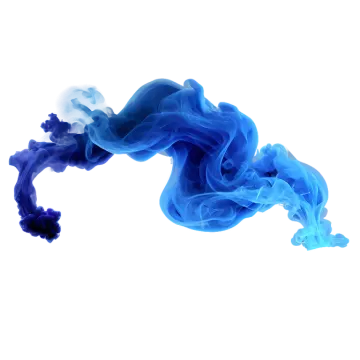 blue smoke on a white background