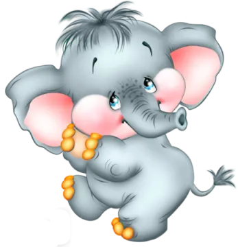 an elephant with a flower in its mouth