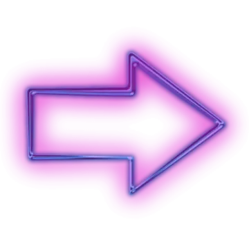 a neon blue arrow pointing to the right
