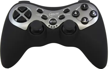 a close up of a game controller