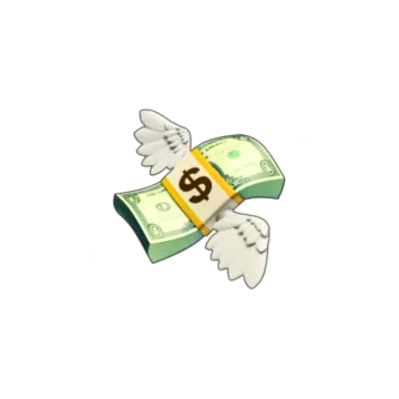 a white glove holding a dollar bill