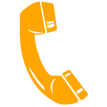 an orange phone icon