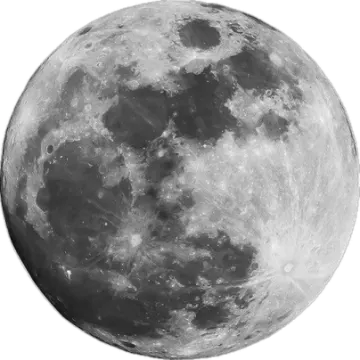 a black and white photo of the moon