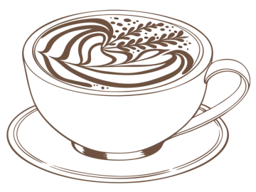a cup of coffee on a saucer
