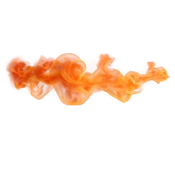 a group of orange smokes on a white background