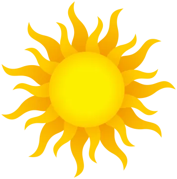 a yellow sun clipart