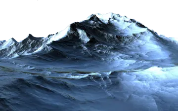 an image of a mountain in 3d