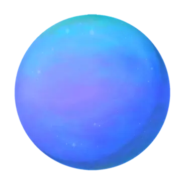 a blue planet with stars in the sky