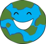 a smiling earth with a smile on it