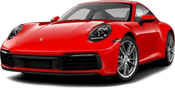 a red sports car on a white background