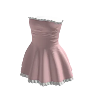 a pink dress on a white background
