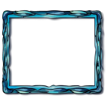 a blue frame on a white background