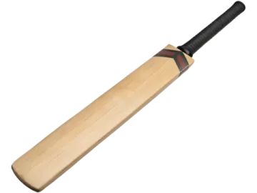 a cricket bat on a white background