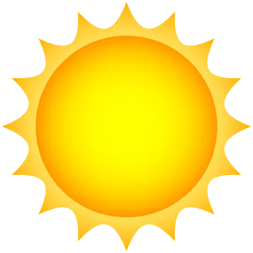 a yellow sun clipart