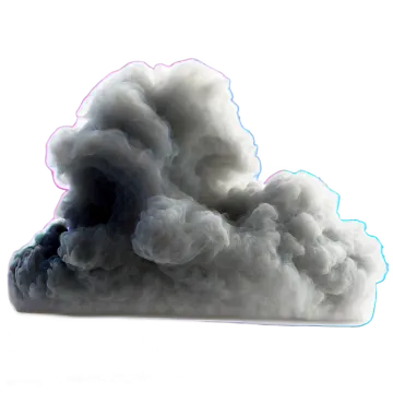 a cloud of smoke on a white background