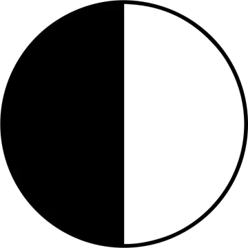 a black and white circle on a white background
