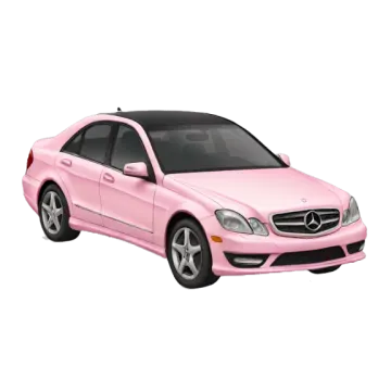 a pink car on a white background
