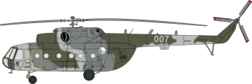 a drawing of a military helicopter