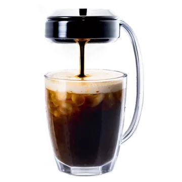 coffee being poured into a cup