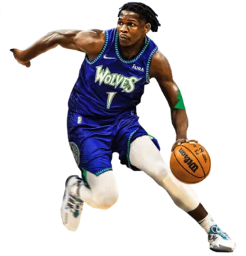 a basketball player with a ball in his hand