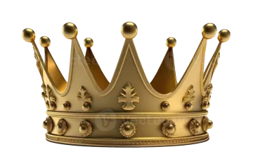 a golden crown on a white background
