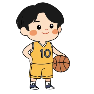 a boy with a basketball uniform holding a ball