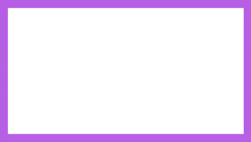 a white square frame on a purple background