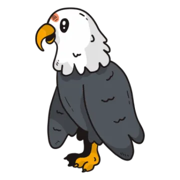 an illustration of a bald eagle