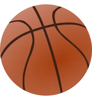a basketball ball on a white background