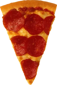 a slice of pepperonie pizza