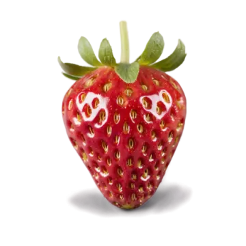 a strawberry on a white background