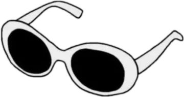 a pair of sunglasses on a white background