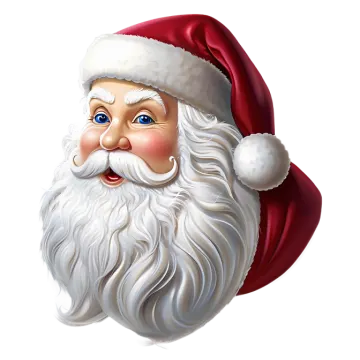 a santa claus with a red hat and beard