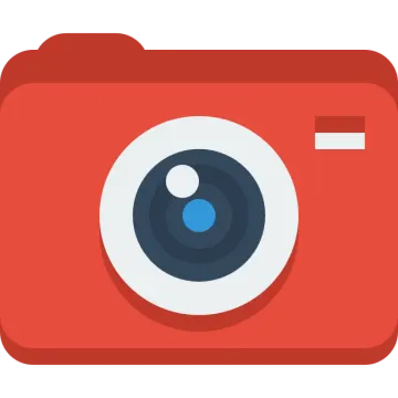 an image of a red camera