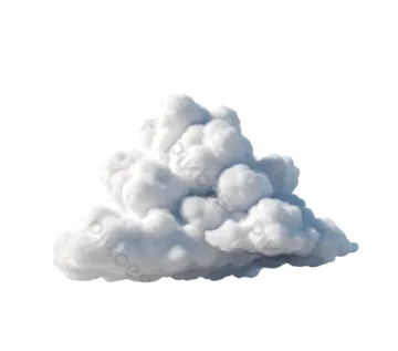 a cloud on a white background