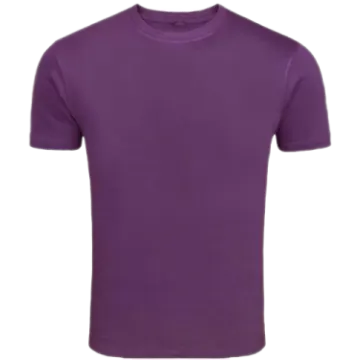 a purple t shirt on a white background