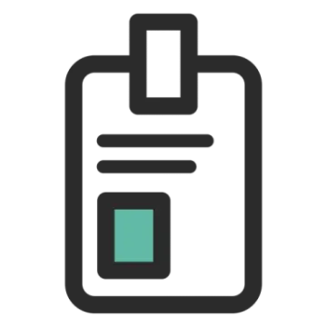 a black and white icon of a clipboard