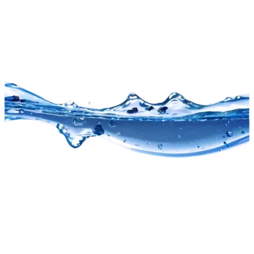 a blue water wave on a white background
