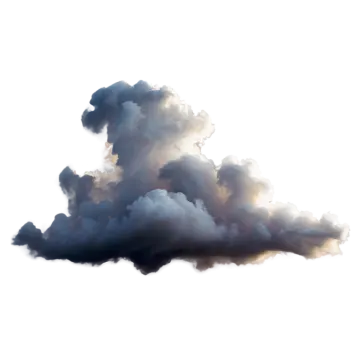 a black cloud in the sky